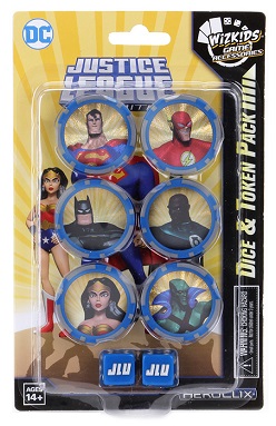 HEROCLIX: JUSTICE LEAGUE UNLIMITED DICE AND TOKEN PACK