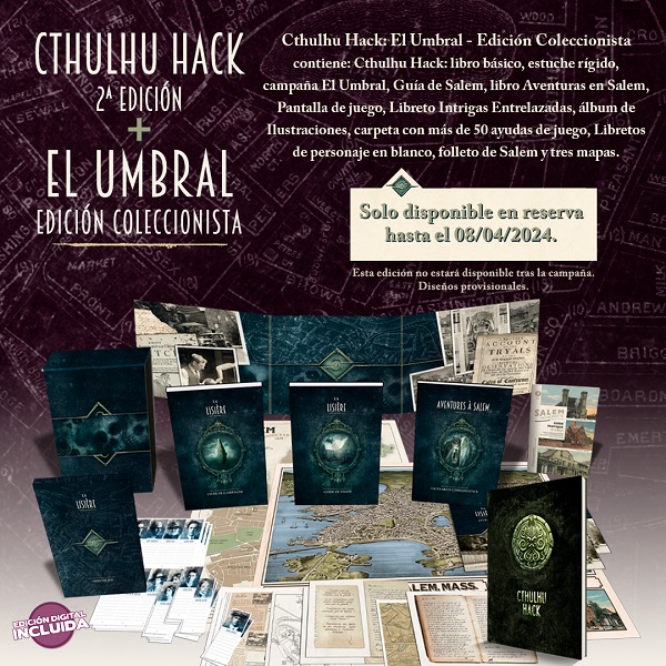 CTHULHU HACK 2ª EDICION COLECIONISTA EL UMBRAL