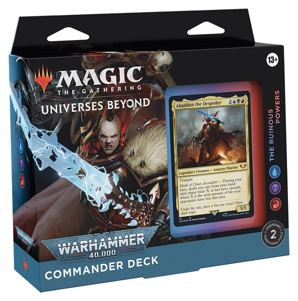 UNIVERSE BEYOND WARHAMMER 40000 COMMANDER EDICION ESPECIAL THE RUINOUS POWERS