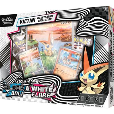 POKEMON SCARLET & VIOLET 10.5 BLACK BOLT & WHITE FLARE UNOVA VICTINI ILLUSTRATION COLLECTION