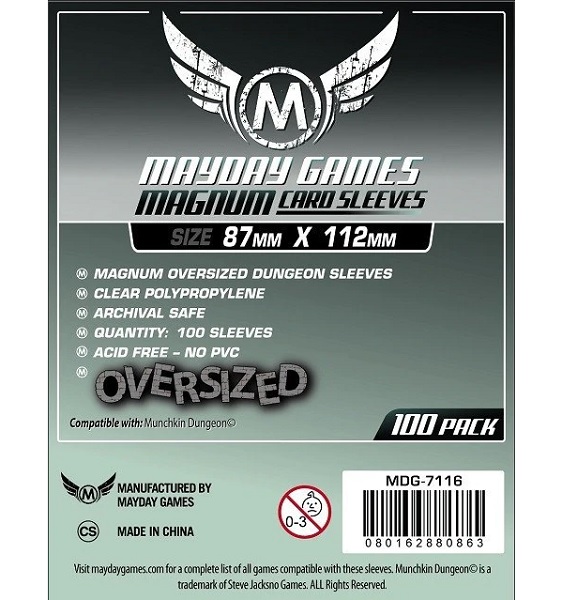 FUNDA MAYDAY MAGNUM OVERSIZED 87 X112 MM (100)