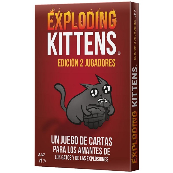 EXPLODING KITTENS EDICIÓN 2 JUGADORES