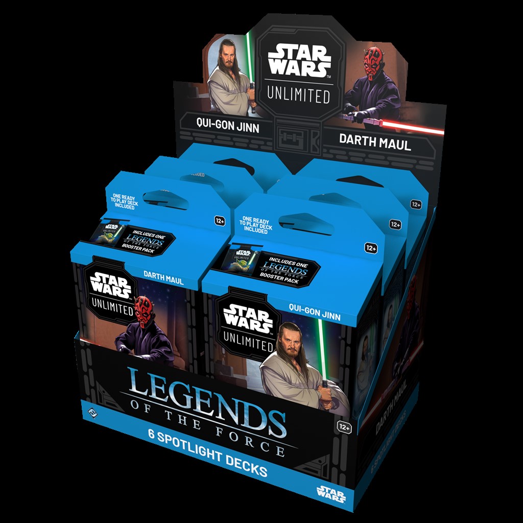 STAR WARS UNLIMITED LEGENDS OF THE FORCE SPOTLIGHT DECKS (6) ENG
