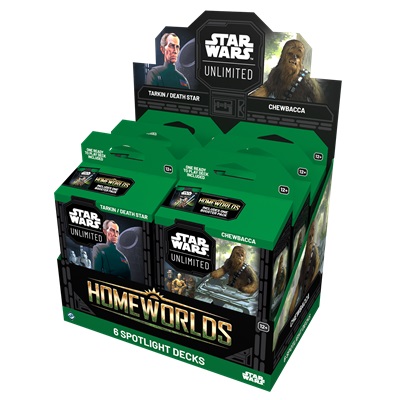 STAR WARS UNLIMITED HOMEWORLDS SPOTLIGHT DECKS (6)