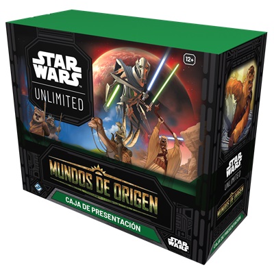 STAR WARS UNLIMITED MUNDOS DE ORIGEN CAJA DE PRESENTACION