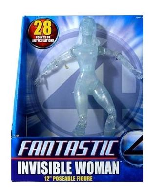TOY BIZ FIGURA 12" FANTASTIC 4 - INVISIBLE WOMAN (CLEAR)