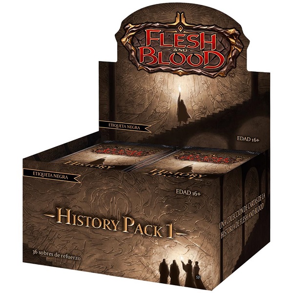 FLESH AND BLOOD HISTORY PACK 1 ETIQUETA NEGRA CAJA DE SOBRES