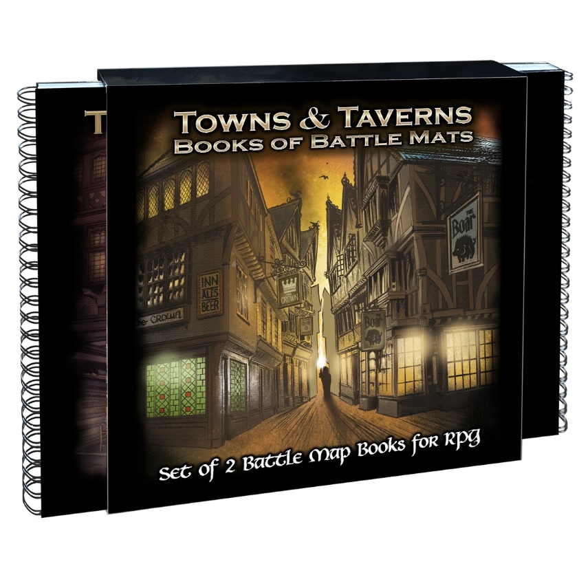 BOOKS OF BATTLE MATS TOWNS & TAVERNS