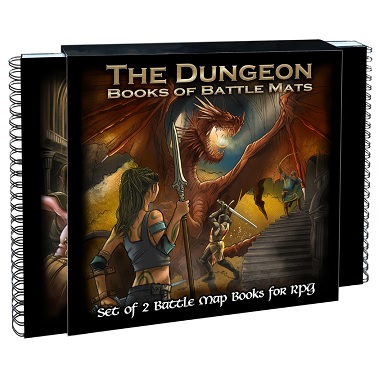 BOOKS OF BATTLE MATS THE DUNGEON