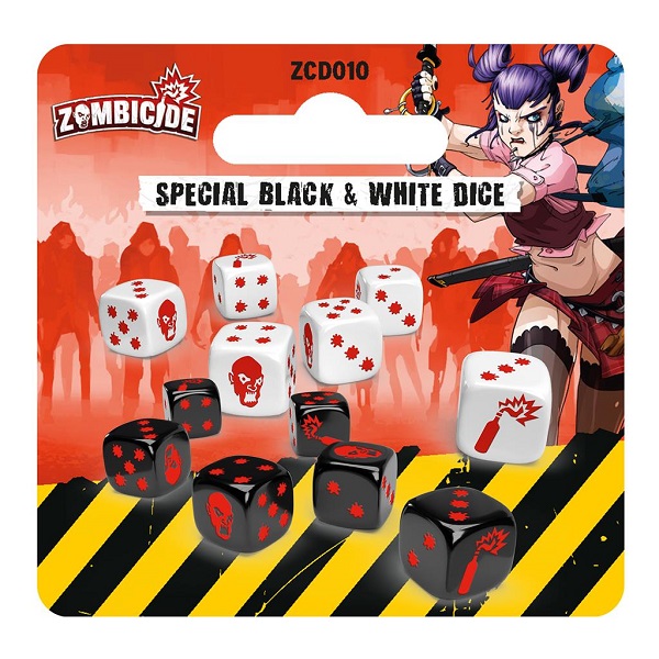 ZOMBICIDE SPECIAL B/W DICE