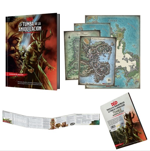 D&D PACK LA TUMBA DE LA ANIQUILACION LIBRO + PANTALLA + MAPAS