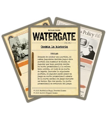 WATERGATE PACK CARTAS PROMO CAMBIA LA HISTORIA