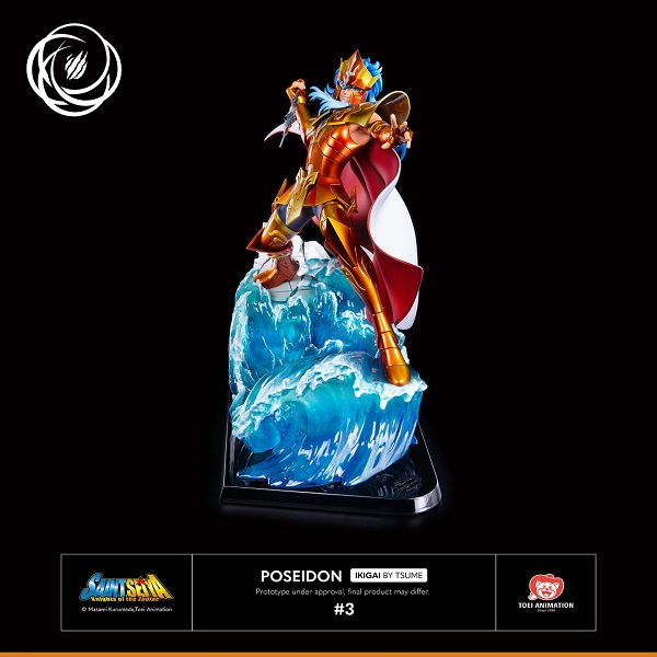 TSUME ARTS POSEIDON RESINA ESCALA 1/6 SAINT SEYA BY IKIGAI