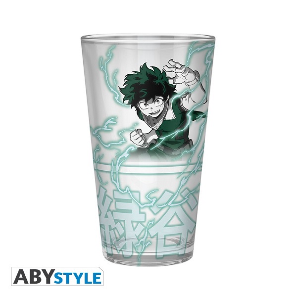 VASO CRISTAL 400ML MY HERO ACADEMIA IZUKU & BAKUGO