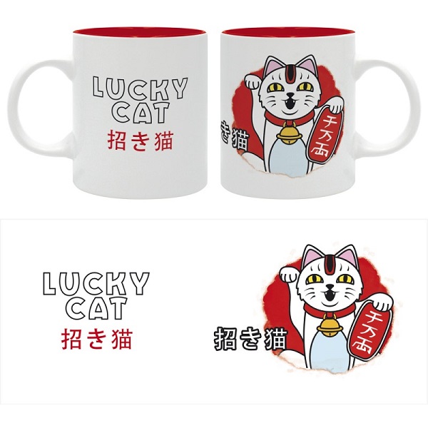 TAZA ASIAN ART LUCKY CAT 320ML