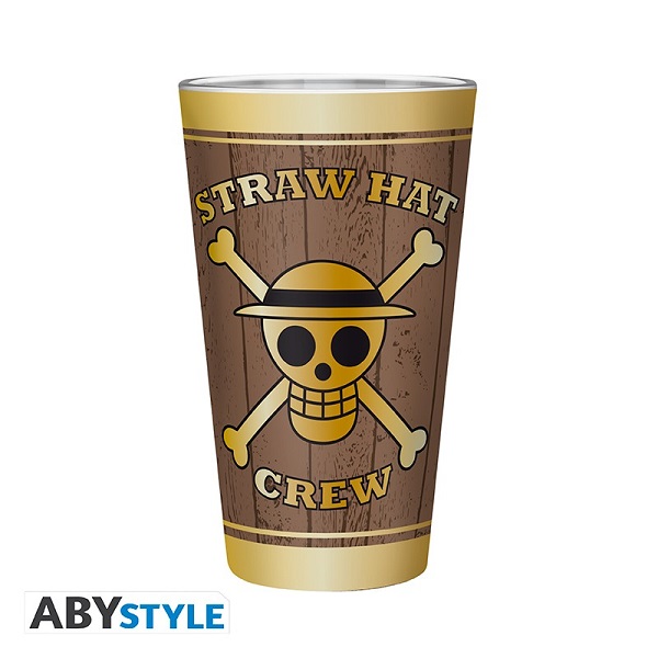 VASO CRISTAL 400ML ONE PIECE SKULLS