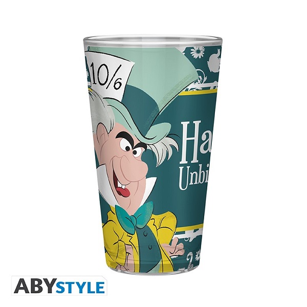 VASO CRISTAL 400ML DISNEY ALICIA UNHAPPY BIRTHDAY