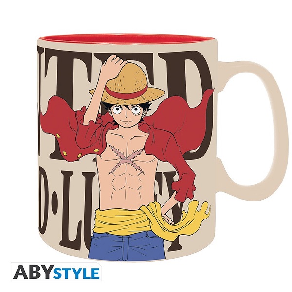 TAZA ONE PIECE 460ML LUFFY & WANTED