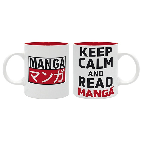 TAZA ASIAN ART KEEP CALM AND READ MANGA 320ML