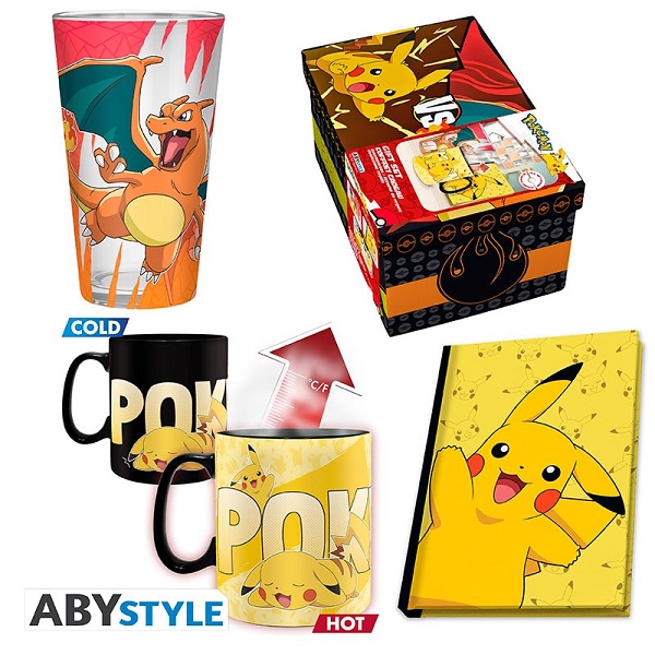 POKEMON PACK PREMIUM VASO + TAZA TERMICA + CUADERNO PIKACHU