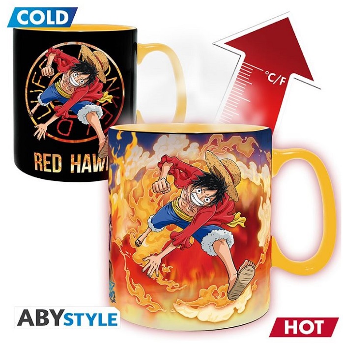 TAZA TÉRMICA ONE PIECE LUFFY Y SABO