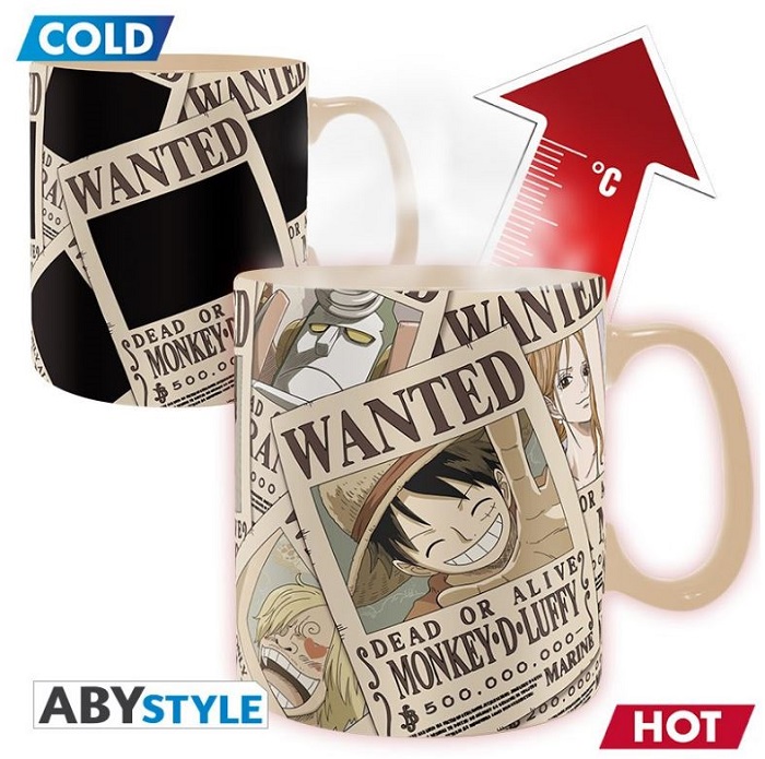 TAZA TÉRMICA ONE PIECE CARTELES SOMBRERO DE PAJA