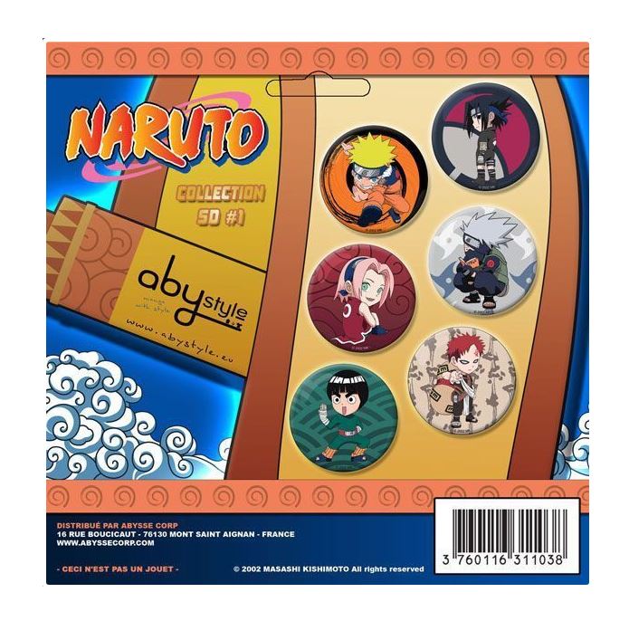 CHAPAS NARUTO SET 01