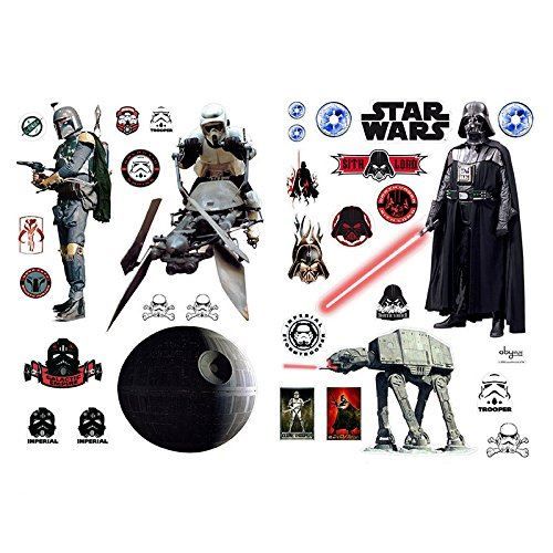 PLANCHA PEGATINAS PARED IMPERIO STAR WARS