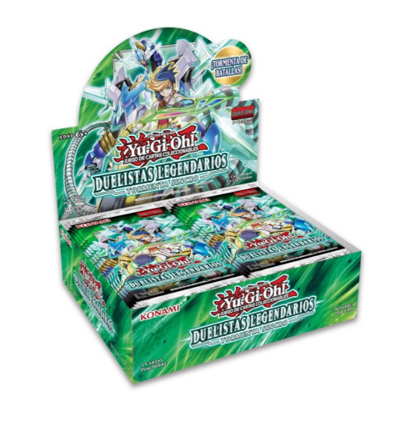 YUGIOH! DUELISTAS LEGENDARIOS TORMENTA SINCRO CAJA DE SOBRES