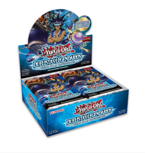 YUGIOH!  DUELISTAS LEGENDARIOS DUELOS DE LAS PROFUNDIDADES CAJA DE SOBRES