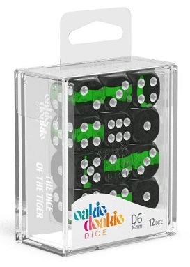 OAKIE DOAKIE DADOS D6 16MM ENCLAVE - EMERALD (12)