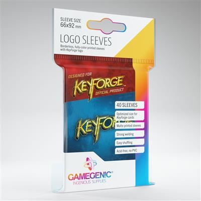 GAMEGENIC KEYFORGE BLUE LOGO SLEEVES
