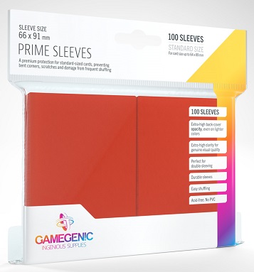 GAMEGENIC PRIME SLEEVES RED