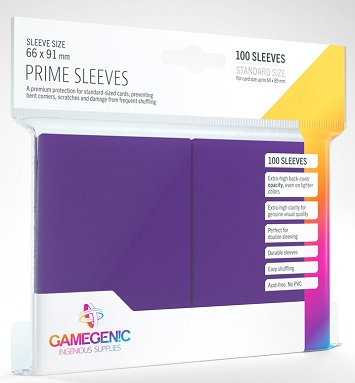 GAMEGENIC PRIME SLEEVES PURPLE