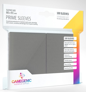 GAMEGENIC PRIME SLEEVES GREY