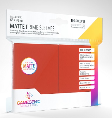 GAMEGENIC MATTE PRIME SLEEVES RED
