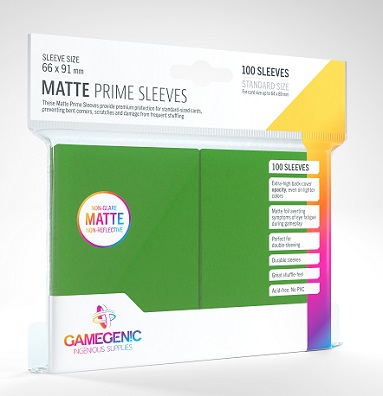 GAMEGENIC MATTE PRIME SLEEVES GREEN