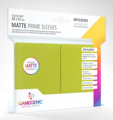 GAMEGENIC MATTE PRIME SLEEVES LIME