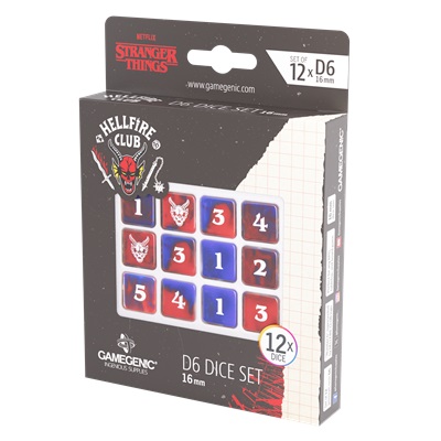 STRANGER THINGS HELLFIRE CLUB DICE SET (12)