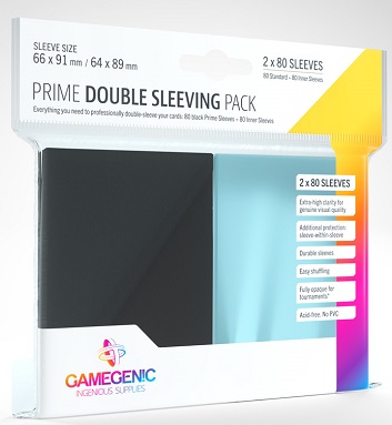 GAMEGENIC PRIME DOUBLE SLEEVING PACK (80)
