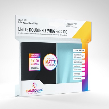 GAMEGENIC MATTE DOUBLE SLEEVING PACK (100)