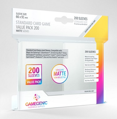 GAMEGENIC MATTE STANDARD CARD GAME VALUE PACK (200)