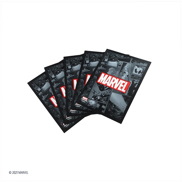 GAMEGENIC: FUNDAS MARVEL CHAMPIONS, MARVEL BLACK