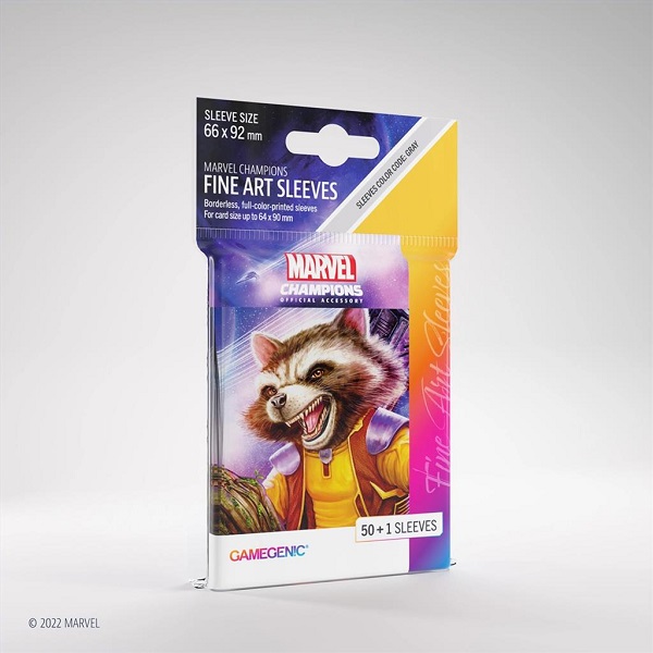 GAMEGENIC: FUNDAS MARVEL CHAMPIONS, ROCKET RACCON