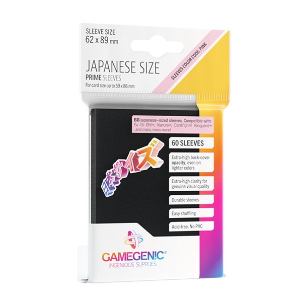 GAMEGENIC PRIME JAPANESE SLEEVES BLACK