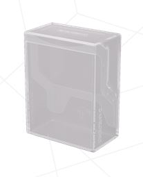 Gamegenic Bastion 50+ White – Caja Para Mazos Compacta, Resistente, Para 50+ Cartas Con Doble Funda, Cierre De Un Clic, Compatible Con Dungeon