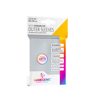 GAMEGENIC OUTER SLEEVES MATTE STANDARD SIZE