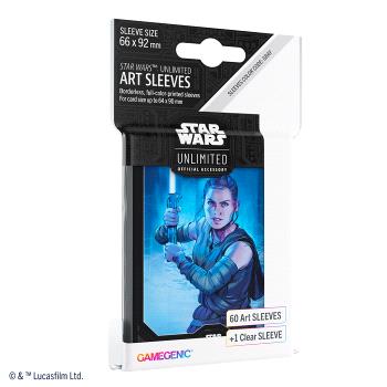 STAR WARS UNLIMITED REY ART SLEEVES SPACE