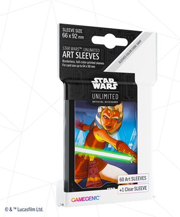 STAR WARS UNLIMITED SPACE ART SLEEVES AHSOKA TANO