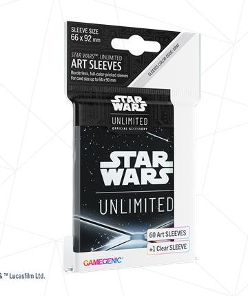 STAR WARS UNLIMITED SPACE ART SLEEVES BACK BLACK